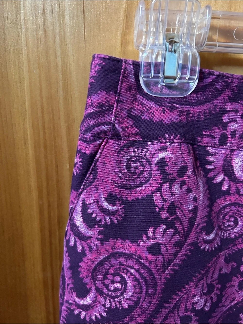 Merona Purple Paisley Pencil Skirt